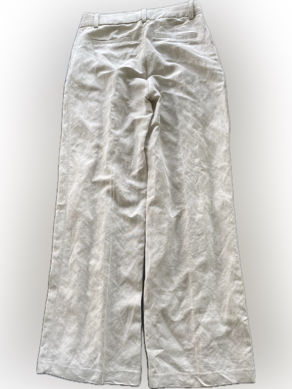 H&M Wide-Leg Linen Blend Trousers - Picture 2 of 4